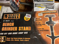 Black bull 31 inch bench grind stand