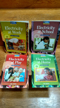 4 Electricity information books (National Geographic Theme Sets)