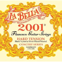 La Bella 2001 Flamenco Guitar Strings - Hard Tension
