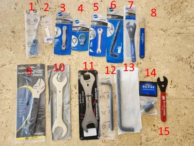 I have a set of bicycle repair tools, all brand new, still in original packages. I am selling these...