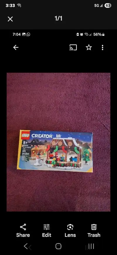 Lego 40602 All peices are there. Box and manual included.