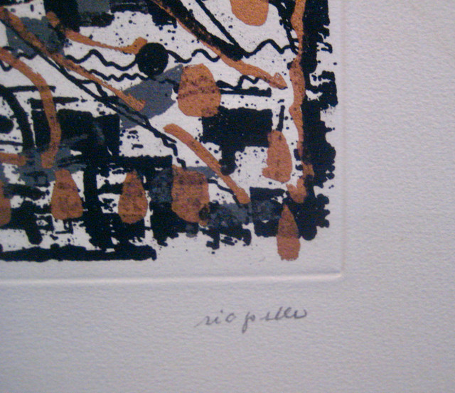Jean-Paul Riopelle, Eau Forte, D'ou ce que tu sors dans Art et objets de collection  à Laval/Rive Nord - Image 3