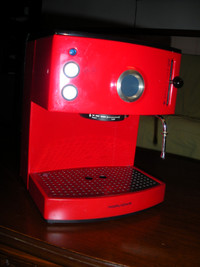 Vintage Espresso Machine Candy Apple Red or Stainless