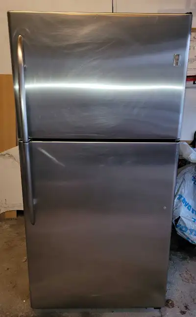 GE profile stainless steel refrigerator/ freezer, View more