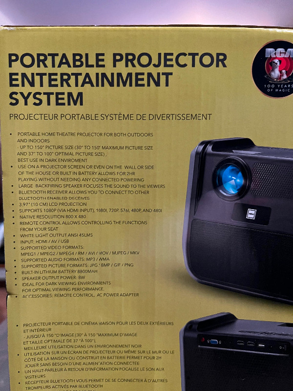 RCA Portable Projector RP J060 in General Electronics in Gatineau - Image 2