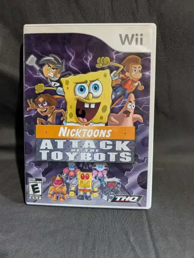 Wii SpongeBob Nicktoons Attack of the Toybots Video Game , View more