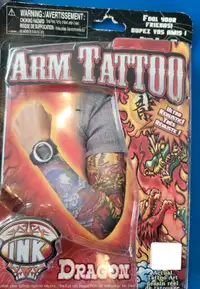 Halloween Costume Deguisement - Arm Tattoo - Tatouages de bras 2