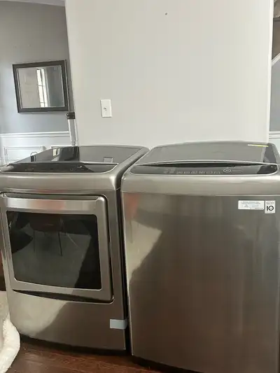 LG Maga Capacity Laundry set- Graphite steel 2-way Dryer Door, View more