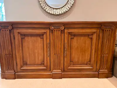 solid wood and marble sideboard, View more