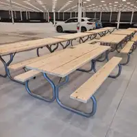 Picnic Tables with Metal Frames 