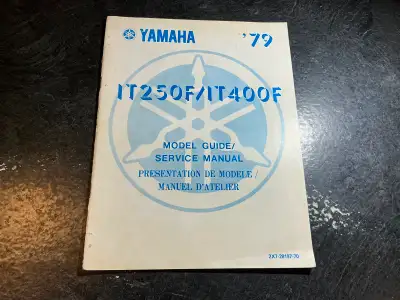 1979 Yamaha IT250F & IT400F Model Guide/ Service Manual, View more
