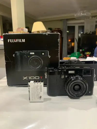 Fujifilm X100T Camera with box + battery  , View more