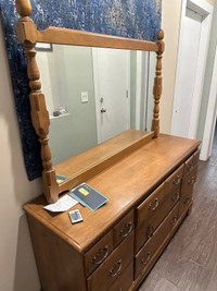 Dresser with mirror