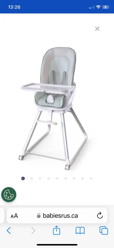 Ingenuity 6 in 1 baby to big kid beanstalk high chair 