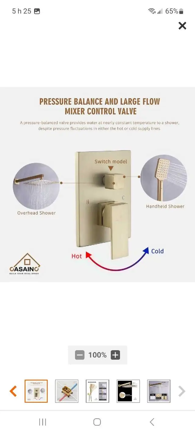 robinet neuf  pour douche in Bathwares in Gatineau - Image 4