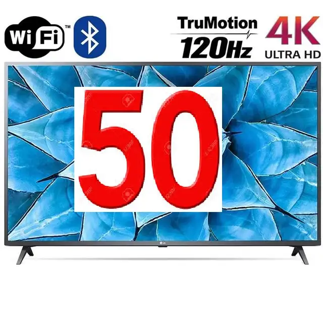 LED TV-50"-LG/samsung-4K UL HD SMART-IN BOX-Warranty-$399.no tax in General Electronics in City of Toronto - Image 3