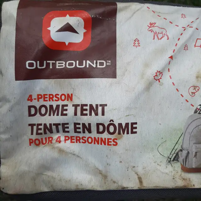 OUTBOUND 3-SEASON 4-PERSON CAMPING DOME TENT W-RAIN FLY & CARRY in Fishing, Camping & Outdoors in Sarnia - Image 3