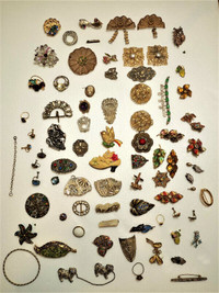 Antique 19th & Early 20th Century Costume Jewelry Collection