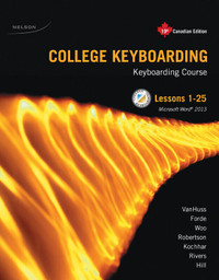 College Keyboarding Lessons 1-25 19th Edition 9780176674885