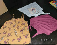 Girl's size 5t set of 3 tank tops (new with tag)
