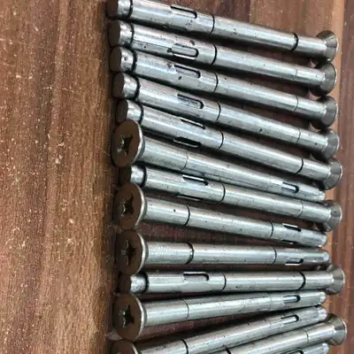 These are wedge anchors, perfect for securely fastening items to concrete. They have been sitting in...