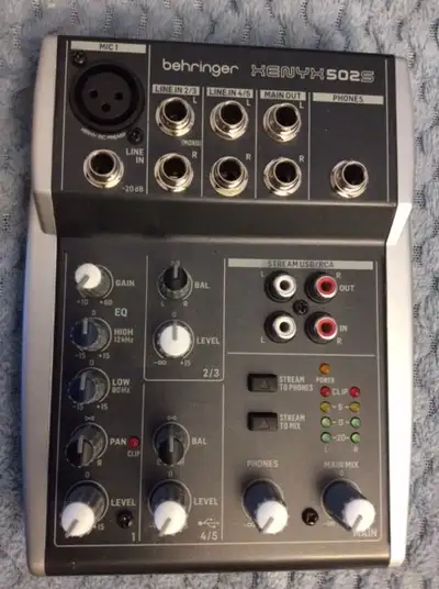Behringer Xenyx 502S 5-channel Analog Streaming Mixer, View more