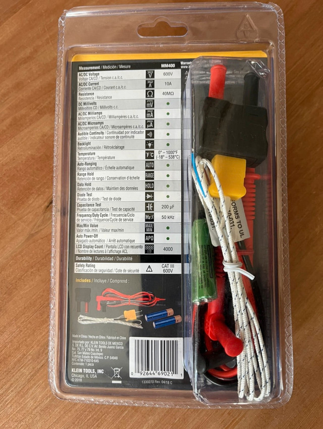 Klein MM400 MultiMeter. BRAND NEW.  in Hand Tools in London - Image 2