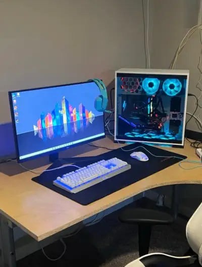 Gaming PC with monitor , View more