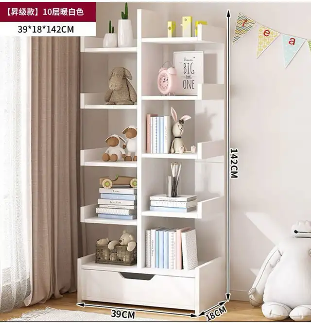 Modern 10-Tier' Bookshelf White with storage cabinet  in Bookcases & Shelving Units in Oakville / Halton Region - Image 2