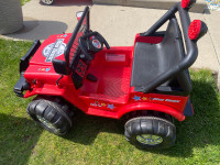 Red power wheels Jeep no remote