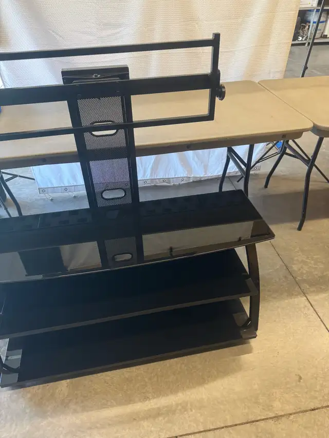 Swivel Mount Glass TV Stand in Other in Hamilton - Image 8