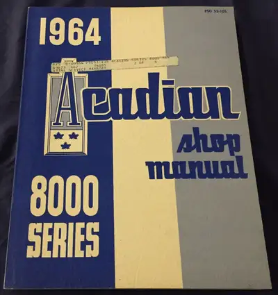 AM236 1964 Pontiac Acadian 8000 Series Shop Manual PSD 53-105