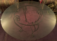 Iron-Wrought - Glass Dining Table