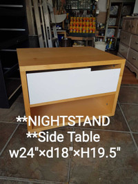 NIGHTSTAND/ End TableWith Drawer *** best seller size...