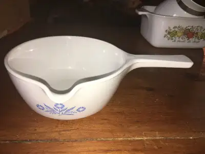 Vintage Cornflower Blue Corning Ware Saucepan with Lip P-89-B, View more