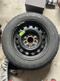 FS: Firestone Winterforce Winter Tire with Steell Rims 