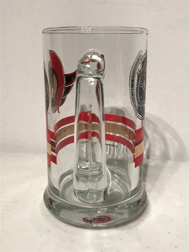 Vintage 1992 Ottawa Senators Glass Beer Mug NHL Hockey in Arts & Collectibles in Ottawa - Image 3
