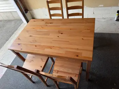 IKEA Dining Table and Chairs, View more