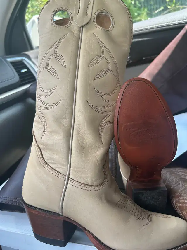 Brand New Go Western Stampede Leather Cowboy Boots in Men's Shoes in Calgary - Image 7