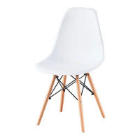 chair with solid beech wood legs