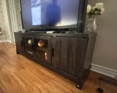  65” Charcoal TV Stand – $200, View more