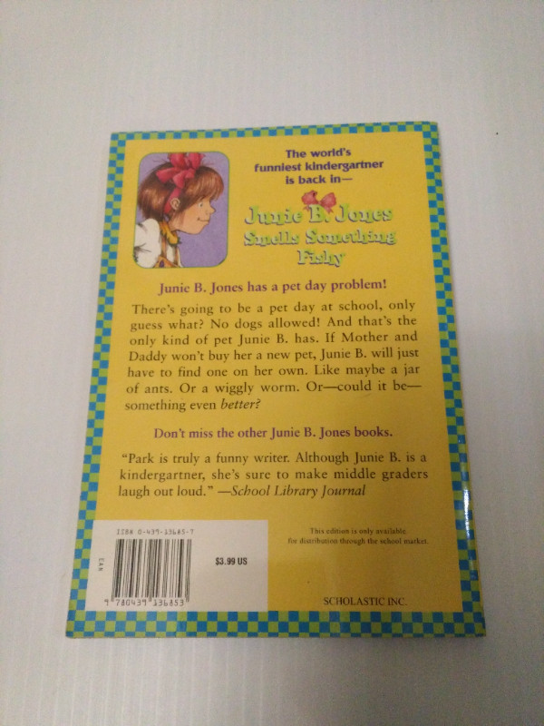 book: Junie B. Jones - smells something fishy #12 in Children & Young Adult in Cambridge - Image 2