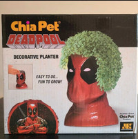 DEADPOOL CHIA PET! Marvel Superheroes Decorative Planter NIB!