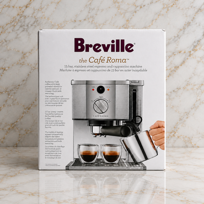 Retail Price $282**SEALED Breville Café Roma Espresso Machine, View more