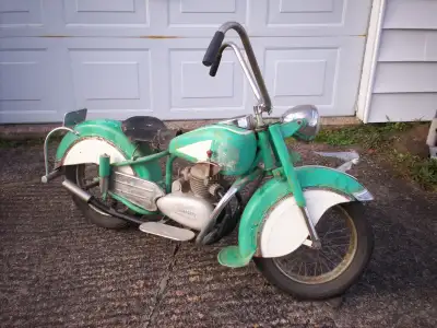 For sale - I have an original 1953 Lenaerts Belgium mini Indian kiddie carnival ride motorcycle. It...