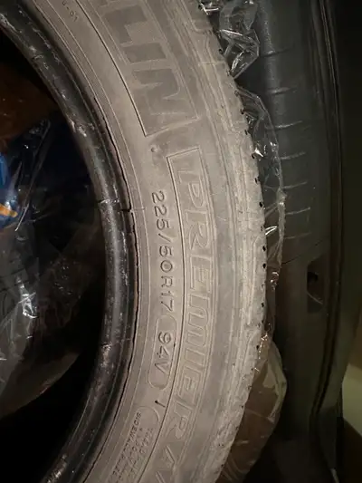 I have a set of four used Michelin Premier A/S Tires for Sale. All season, 225 / 50R 17 94V. Ask for...