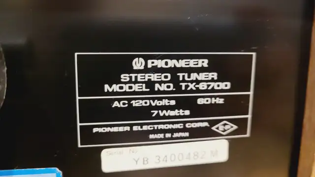 vintage pioneer SA-7700 amplifier TX-6700 tuner combo in Stereo Systems & Home Theatre in Mississauga / Peel Region - Image 8