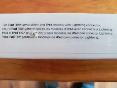 Apple iPad Pencil for 10th Gen iPads or iPads with Lightning connector iPad Case that was used for 9...
