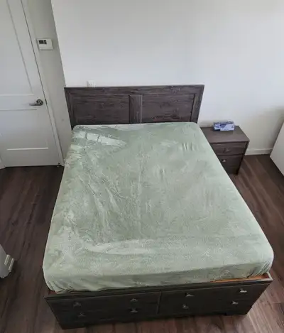 two of 12-Drawer Storage Beds , two Nightstands and one dresser, View more