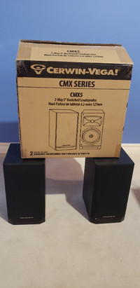 Cerwin-Vega CMX5 x 2 Bookshelf Speakers